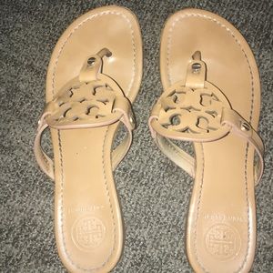 Tory Burch Miller Patent Logo Sandals